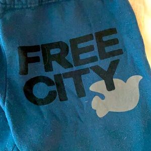 Free City size S teal sweatpants
